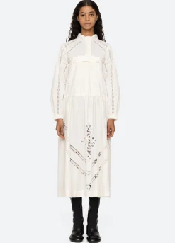 Sea New York Anisley L/S Dress Cream Cheap