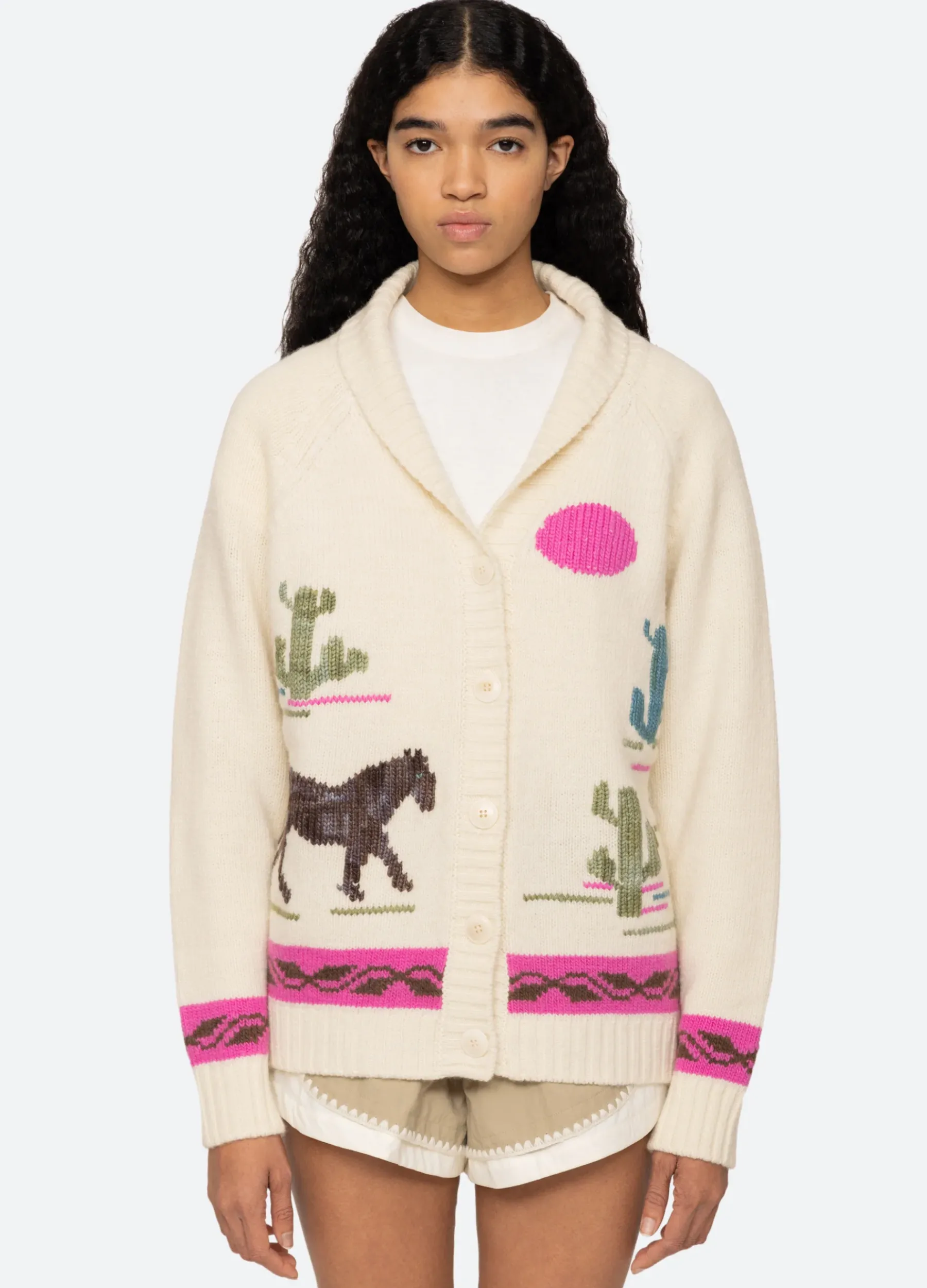 Sea New York Annette Cardigan Cream Sale