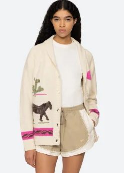 Sea New York Annette Cardigan Cream Sale