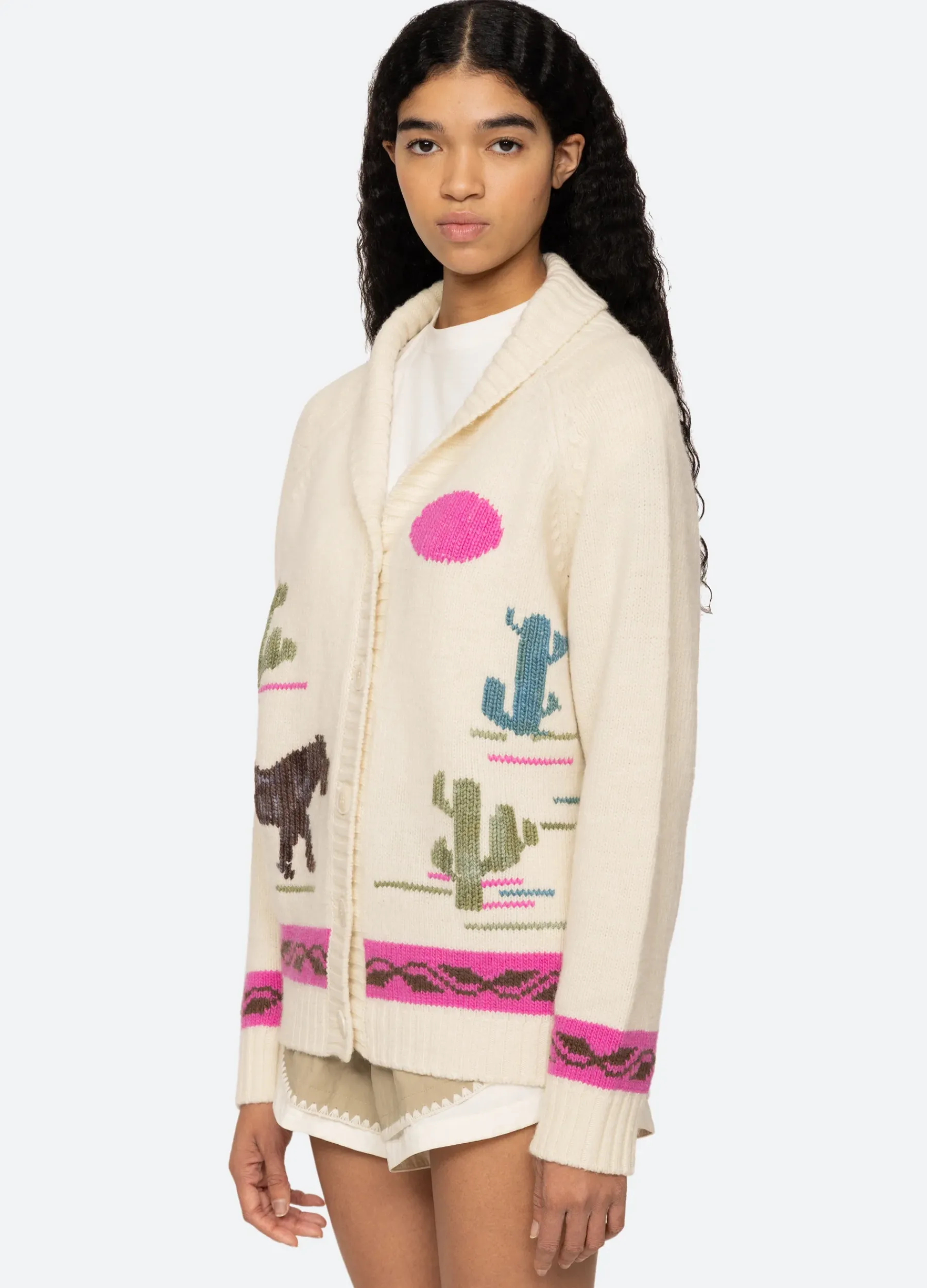 Sea New York Annette Cardigan Cream Sale