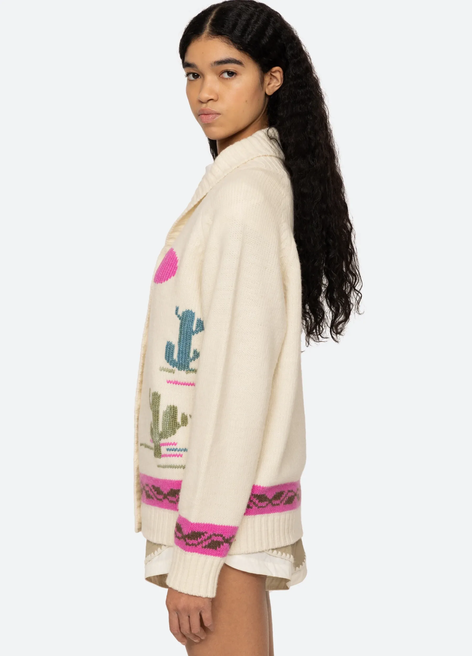 Sea New York Annette Cardigan Cream Sale