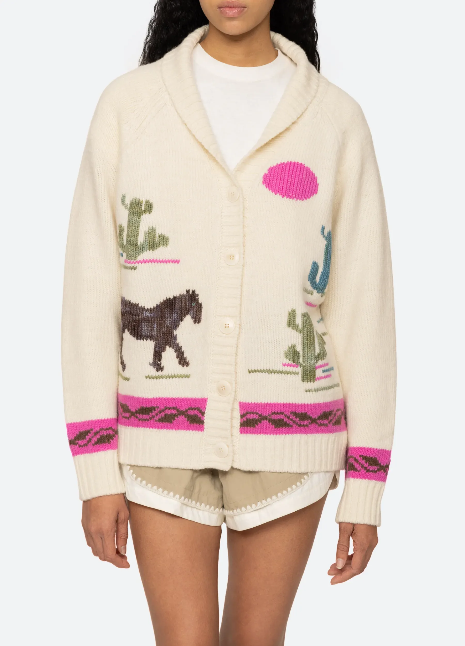 Sea New York Annette Cardigan Cream Sale