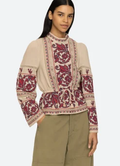 Sea New York Beena L/S Top Taupe Cheap