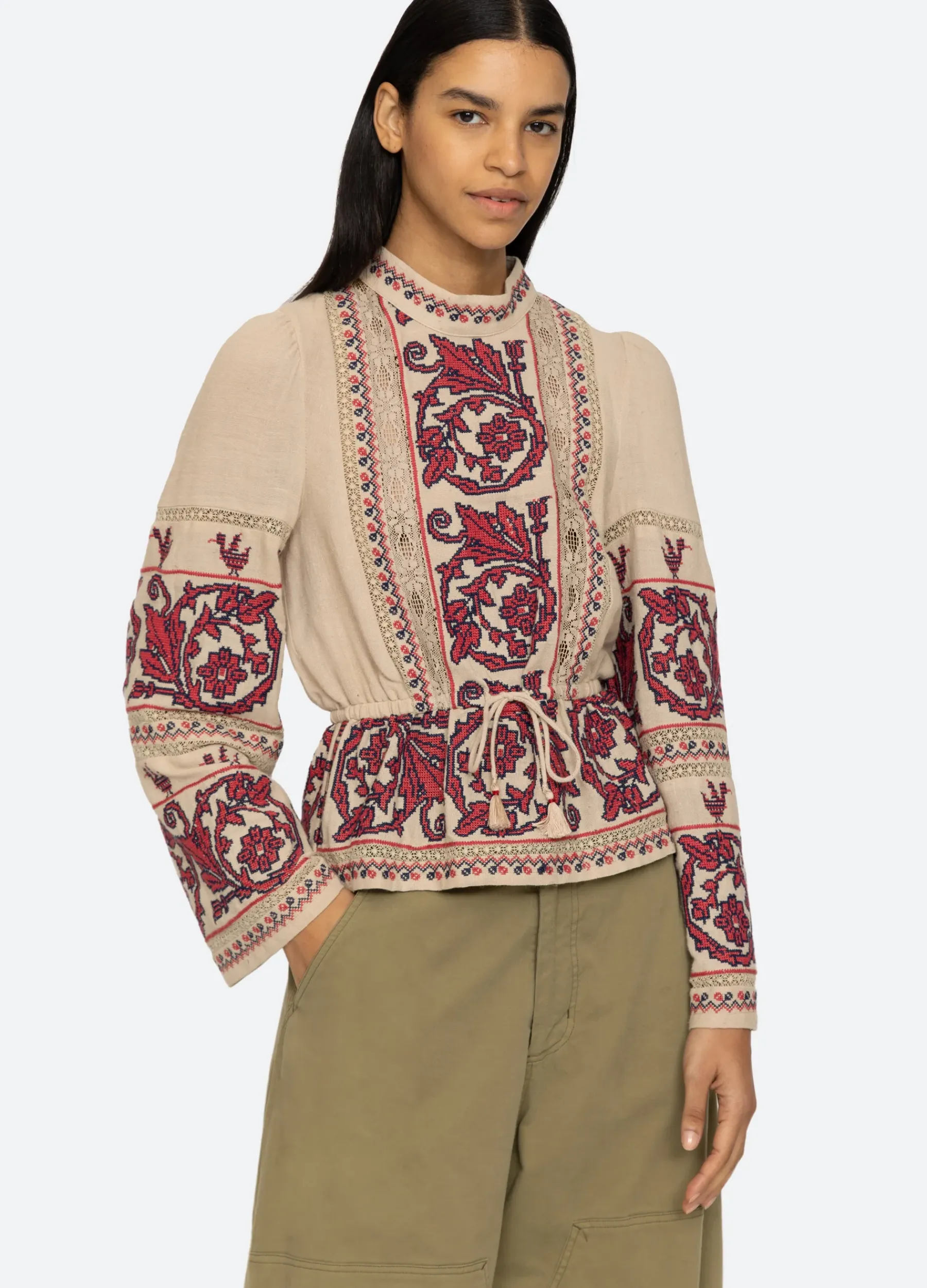 Sea New York Beena L/S Top Taupe Cheap