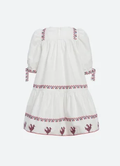 Sea New York Beena Puff Slv Kids Dress Cream Cheap