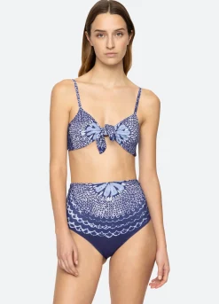 Sea New York Blythe Bikini Top Blue Fashion