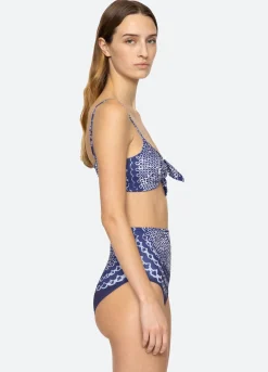 Sea New York Blythe Bikini Top Blue Fashion
