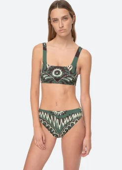 Sea New York Charlough Bikini Top Green Store