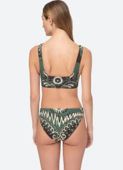 Sea New York Charlough Bikini Top Green Store