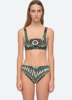 Sea New York Charlough Bikini Top Green Store