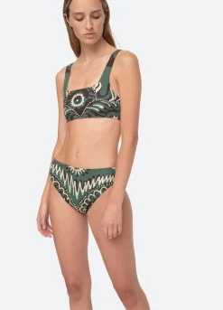 Sea New York Charlough Bikini Top Green Store