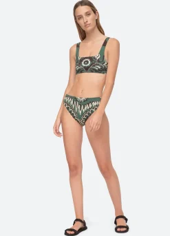 Sea New York Charlough Bikini Top Green Store