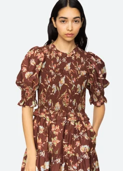 Sea New York Cordelia Smocked Dress Multi Fashion