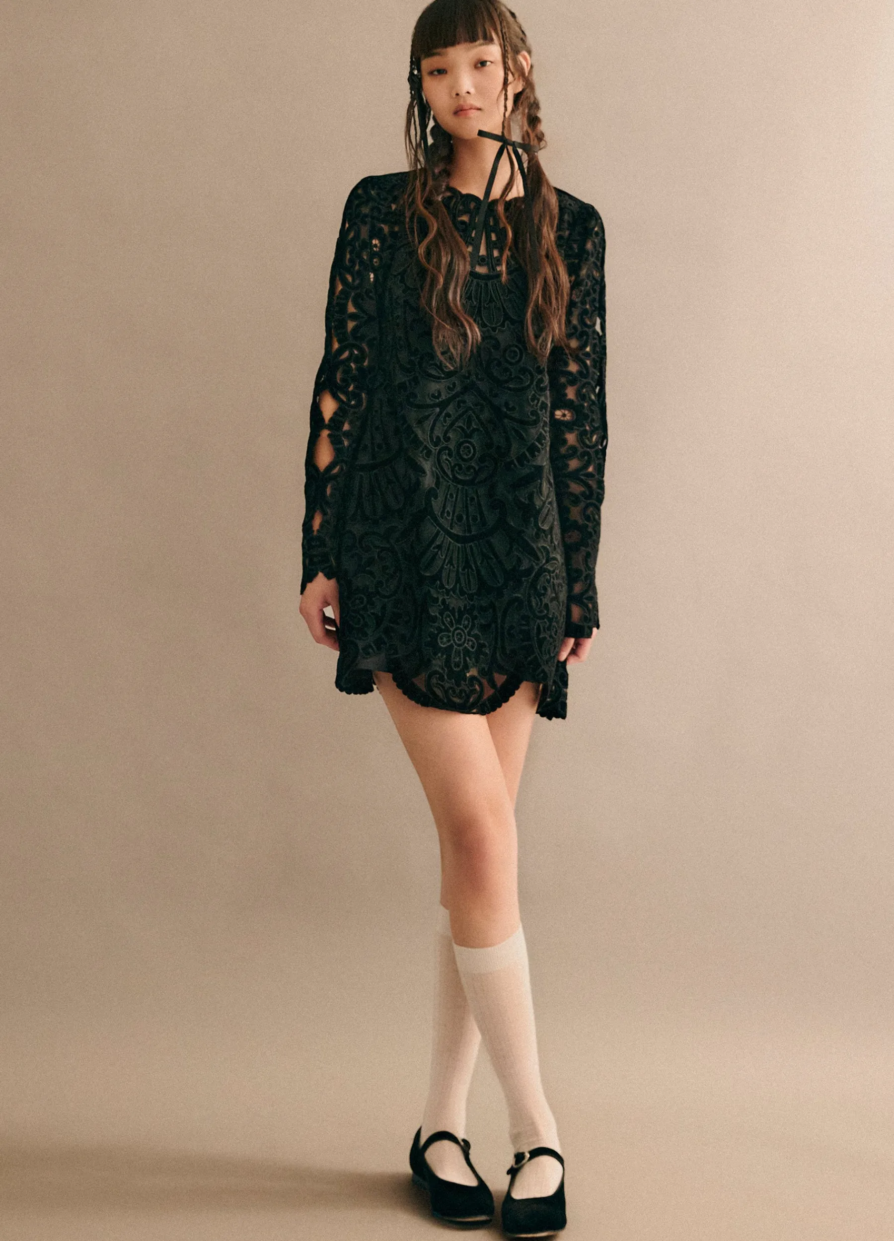 Sea New York Dana L/S Dress Black Shop