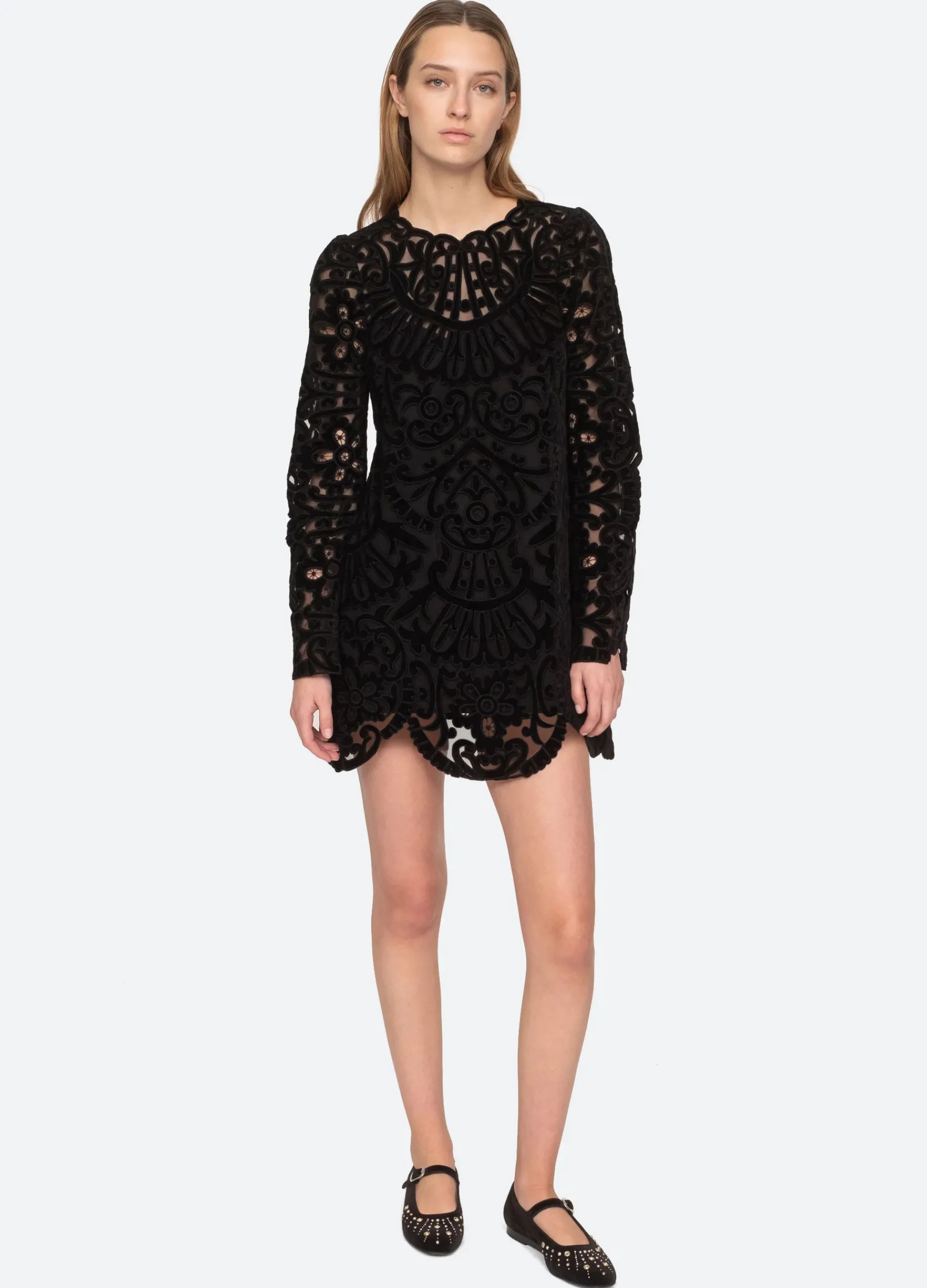 Sea New York Dana L/S Dress Black Shop