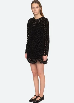 Sea New York Dana L/S Dress Black Shop