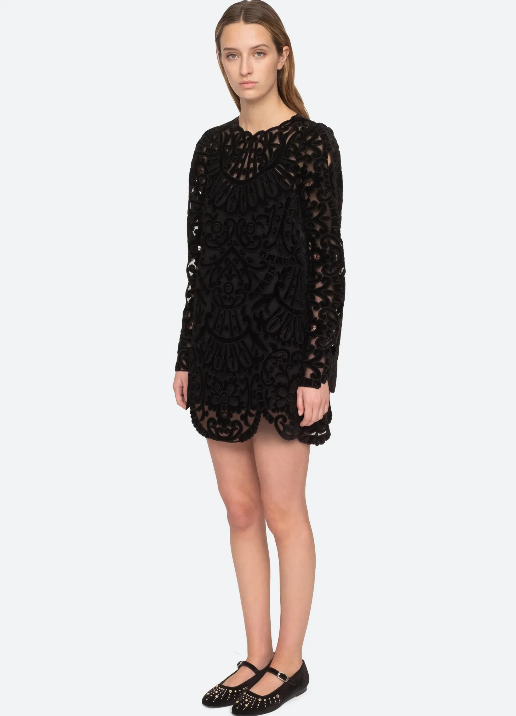 Sea New York Dana L/S Dress Black Shop