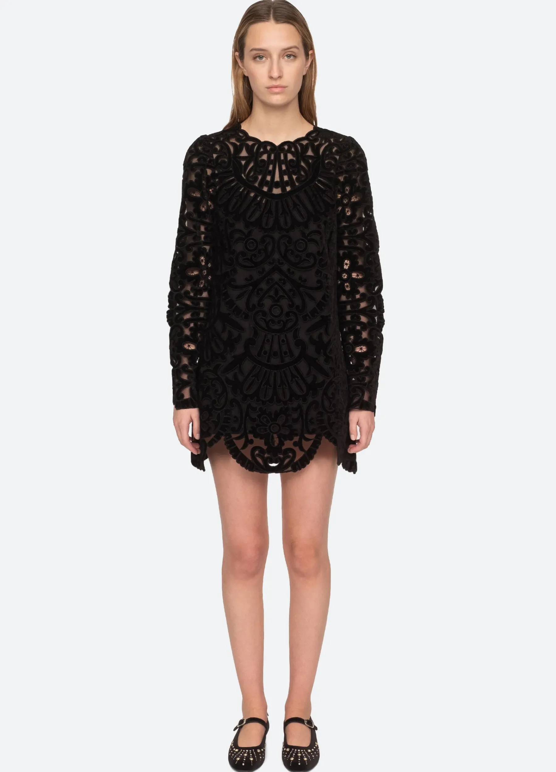 Sea New York Dana L/S Dress Black Shop