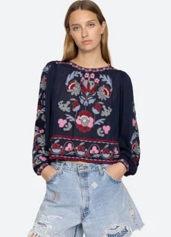 Sea New York Eclisse L/S Top Navy Shop