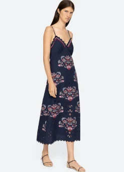 Sea New York Eclisse Slip Dress Navy Online