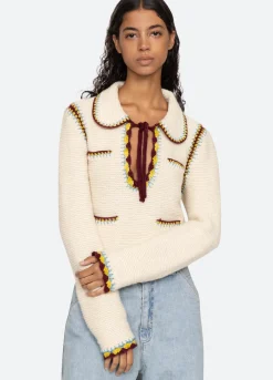 Sea New York Evan Sweater Cream Hot