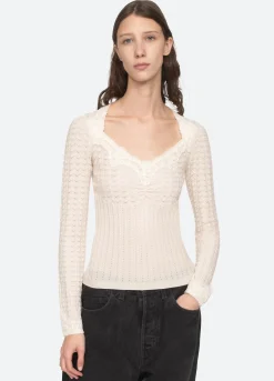 Sea New York Kyra Sweater Cream New