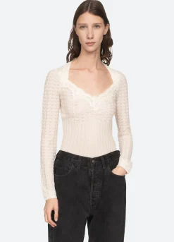 Sea New York Kyra Sweater Cream New