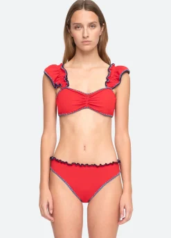 Sea New York Lemika Bikini Top Scarlet New