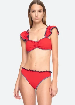 Sea New York Lemika Bikini Top Scarlet New