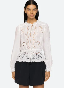 Sea New York Liat L/S Top White Clearance