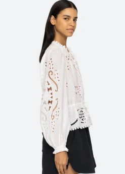 Sea New York Liat L/S Top White Clearance