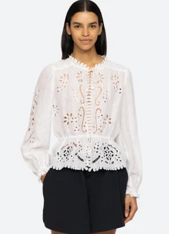 Sea New York Liat L/S Top White Clearance