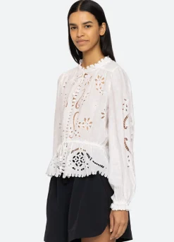 Sea New York Liat L/S Top White Clearance