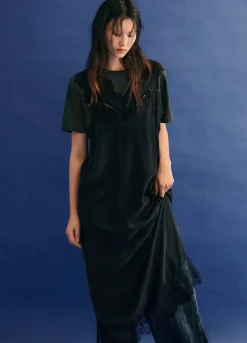 Sea New York Lorraine Combo Dress Black Flash Sale