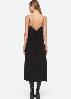 Sea New York Lorraine Slip Dress Black New