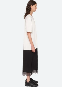 Sea New York Lorraine T-Shirt Dress Black Shop