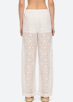Sea New York Maeve Eyelet Pants White Cheap