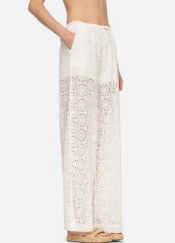 Sea New York Maeve Eyelet Pants White Cheap