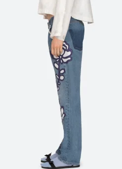Sea New York Paloma Emb Jeans Blue New