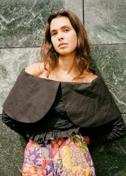 Sea New York Paloma Smocked Top Black Online