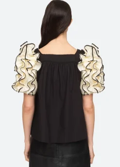 Sea New York Paloma S/S Top Black Best