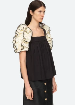 Sea New York Paloma S/S Top Black Best