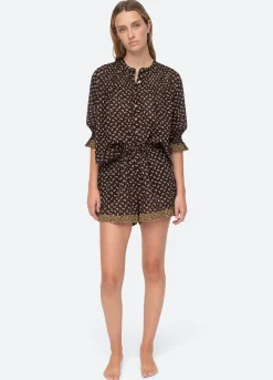 Sea New York Rosa PJ Set Black Hot