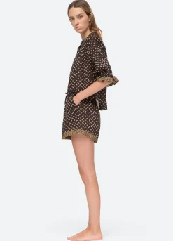 Sea New York Rosa PJ Set Black Hot