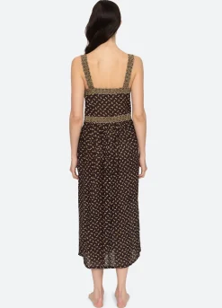 Sea New York Rosa PJ Slip Dress Black Clearance