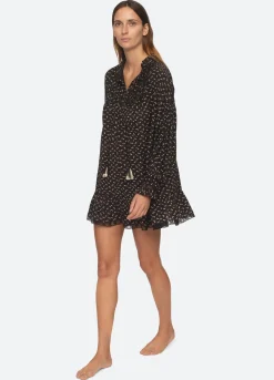 Sea New York Rosa PJ Tunic Black Hot