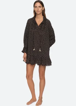 Sea New York Rosa PJ Tunic Black Hot