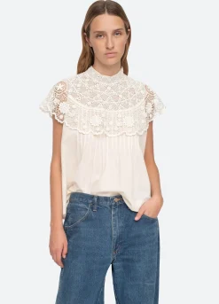 Sea New York Serita Top Cream Best