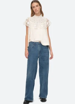 Sea New York Serita Top Cream Best