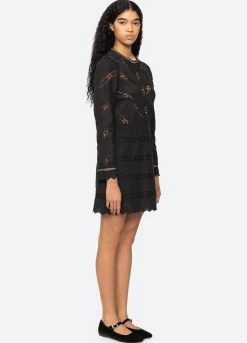 Sea New York Sharika L/S Dress Black Flash Sale